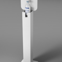 PLV distributeur de gel hydroalcoolique à pédale automatique